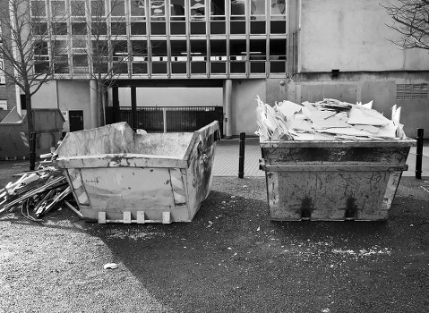 House clearance process being carried out