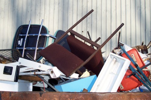 Garden waste being removed by clearance professionals